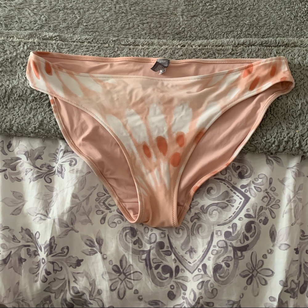AERIE: Pink & White Tie-Dye Bikini Bottoms